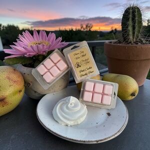 Orchid & Vine Pink Soy Wax Melts - Floral Scented Wax Cubes Set Of 3